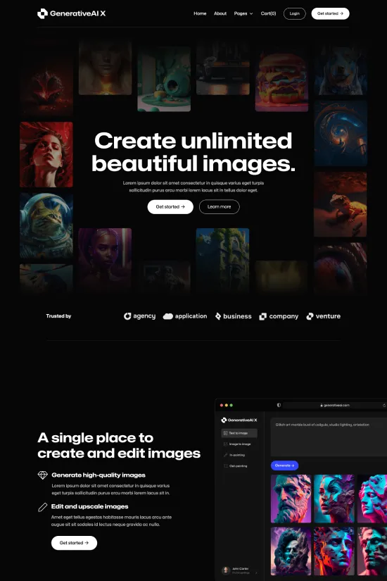 Modern Art & Design SaaS Webflow Website Template