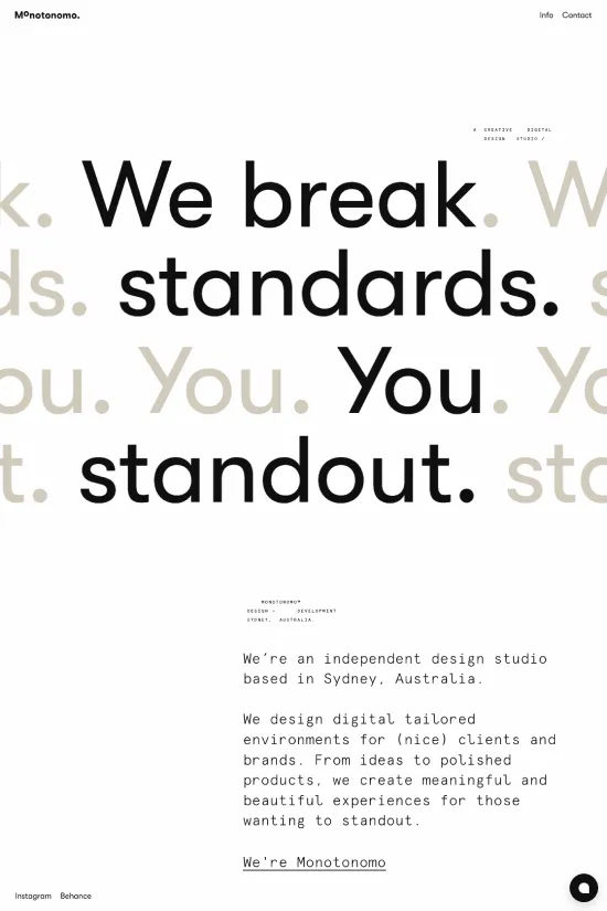 Monochromatic Display Minimalist Design Webflow Inspiration