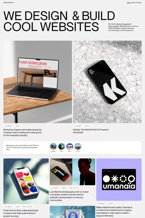 Webflow website example Web Design Agency Black Web Design