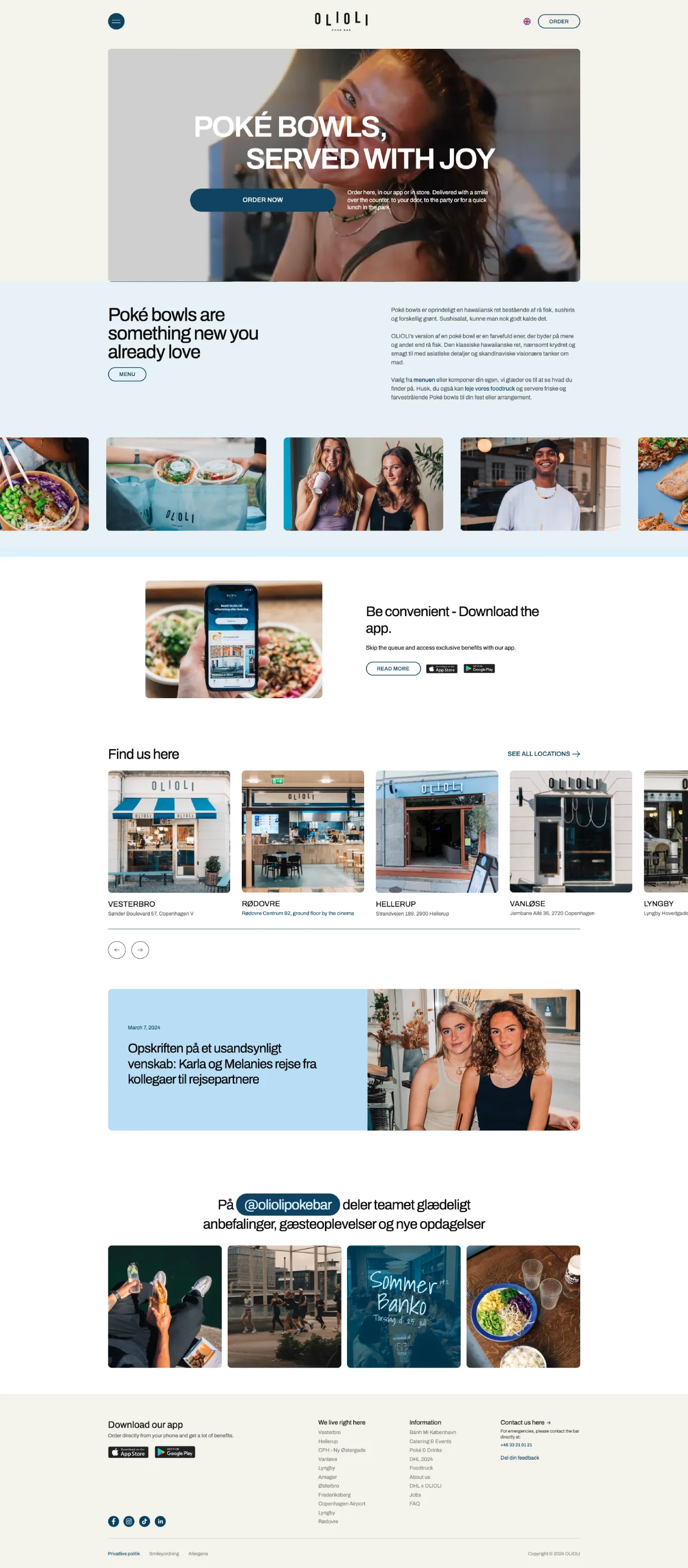 Modern Blue Restaurant Webflow Website Example