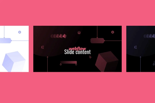 Multiple Slides Slider with Hover Webflow cloneable
