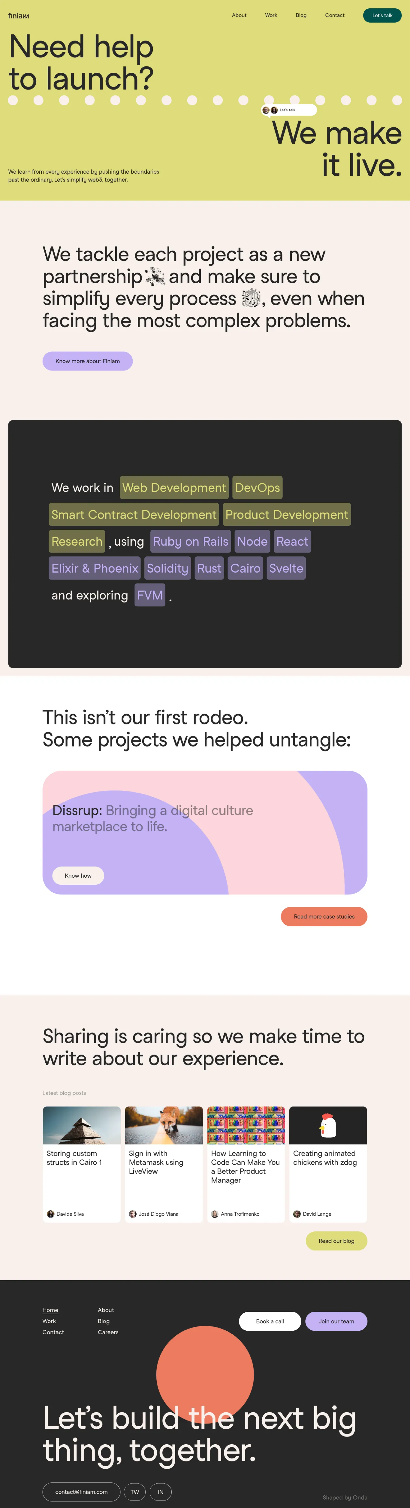 Bold Yellow Sans-serif Modern Webflow website example