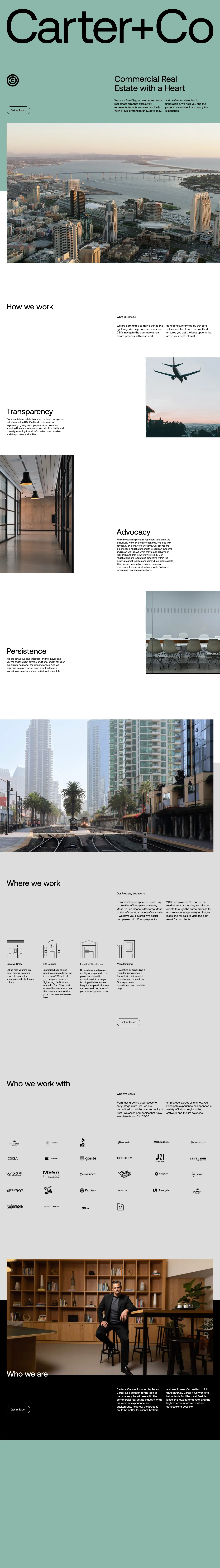 Minimalist Teal Webflow Real Estate Website Example