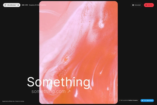 3D Scroll Parallax effect Webflow cloneable