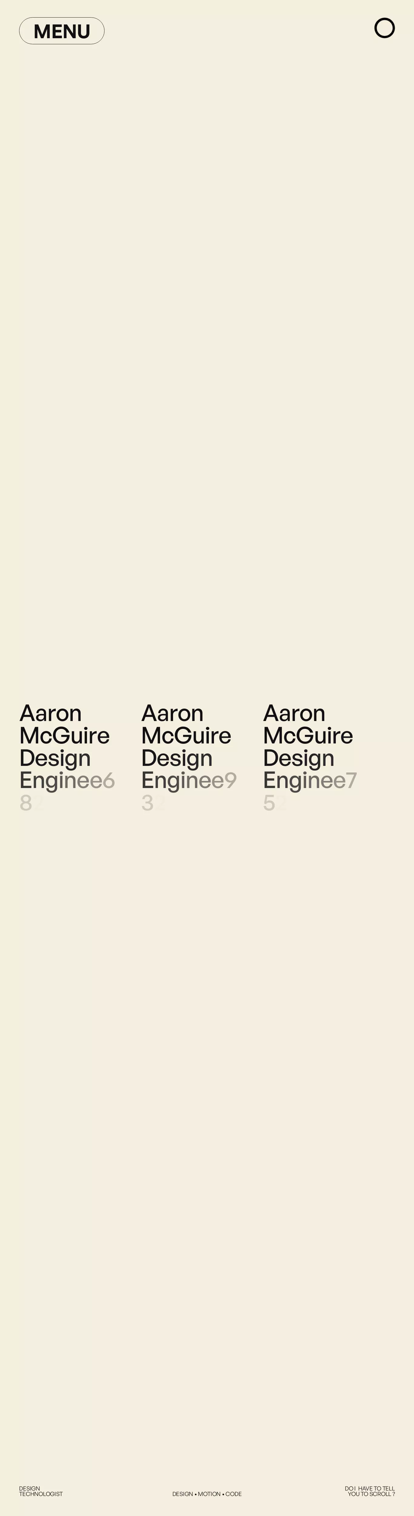 Minimalist Web Designer Sans-serif Design Webflow website example