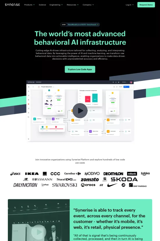 Webflow website example AI Technology Modern Clean