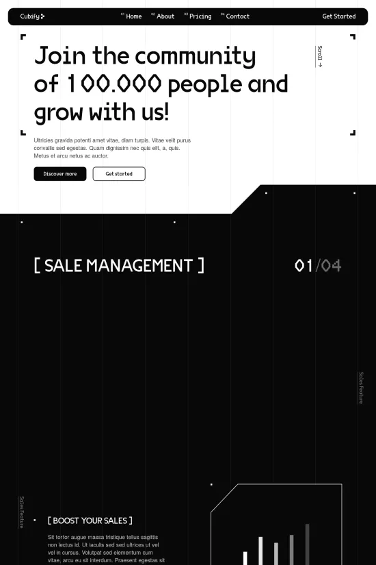 Dark Technology Consulting Clean Webflow website template