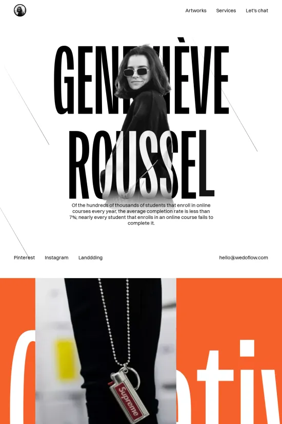 Branding Portfolio Modern Black Webflow Website Template