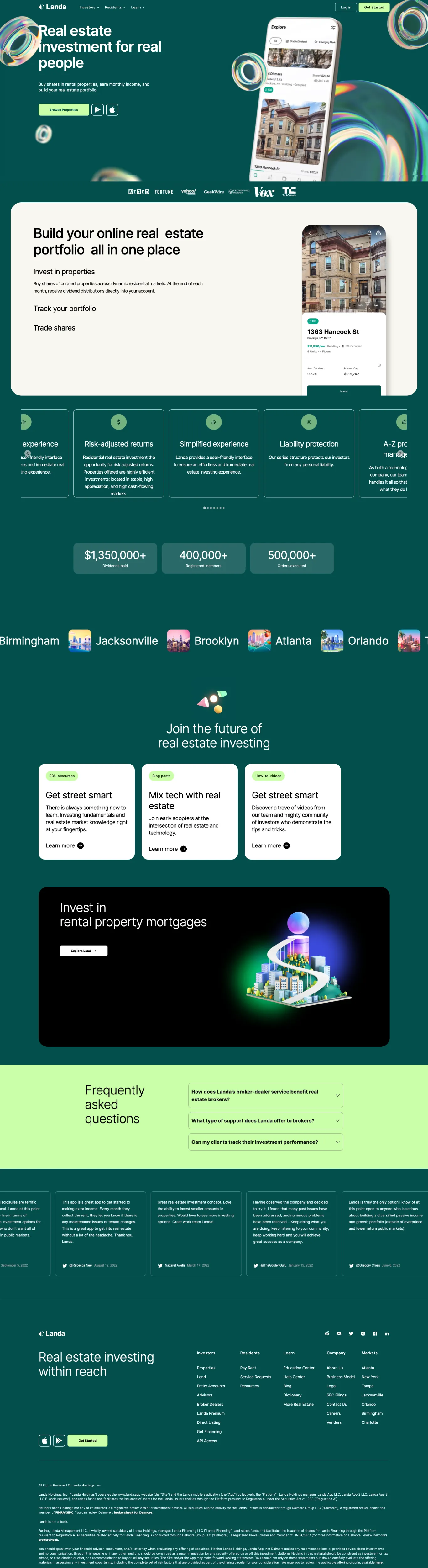 Minimalistic Corporate Real Estate Webflow website example