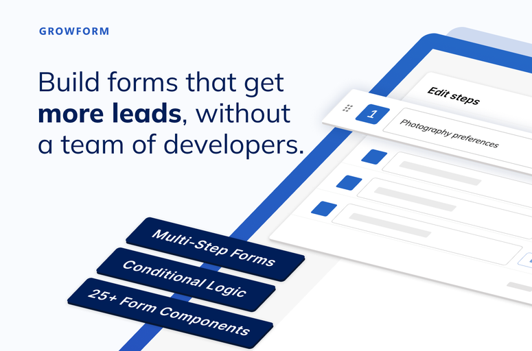 Enhance lead generation and user engagement with Growform, a powerful multi-step form builder app for Webflow. Create customized forms, improve data management, and boost brand integration effortlessly. Ideal for Webflow designers seeking efficient form creation.