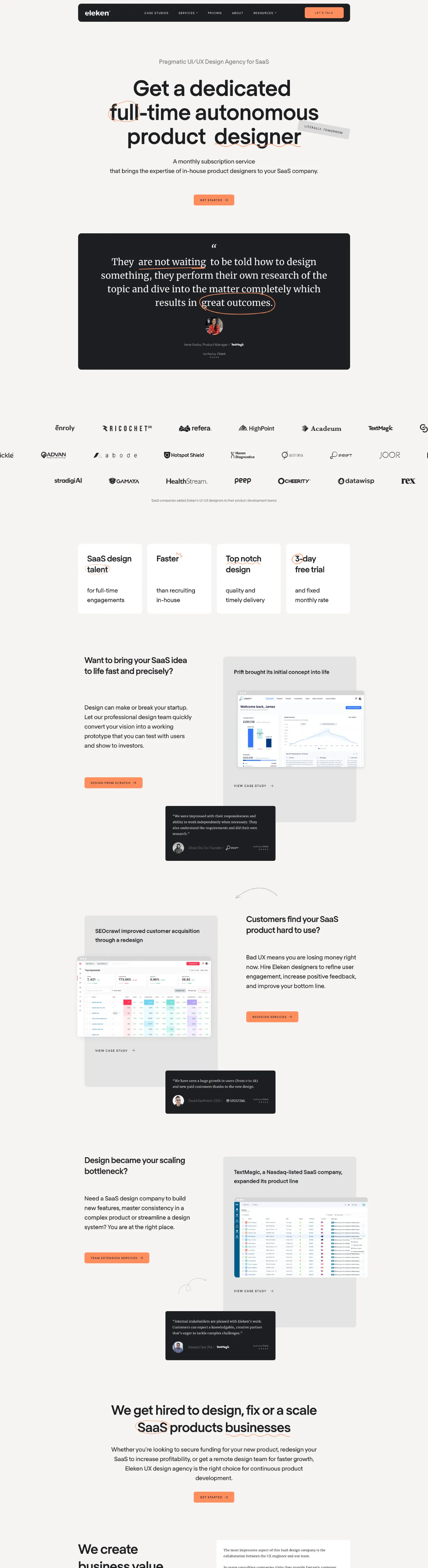 Clean Minimalistic Black White Red Gray Sans-serif Design Webflow website example