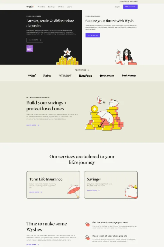 Finance Modern Black Yellow Blue Gray Webflow Website Example