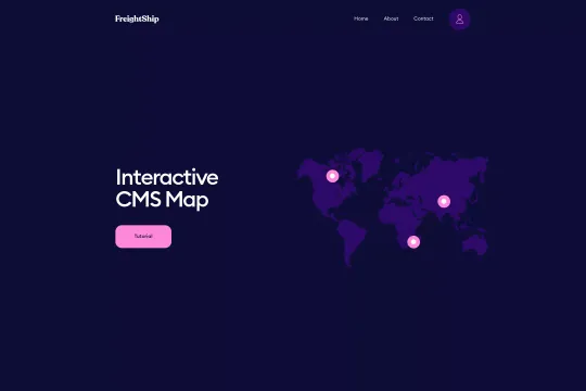 Interactive CMS Map Webflow cloneable
