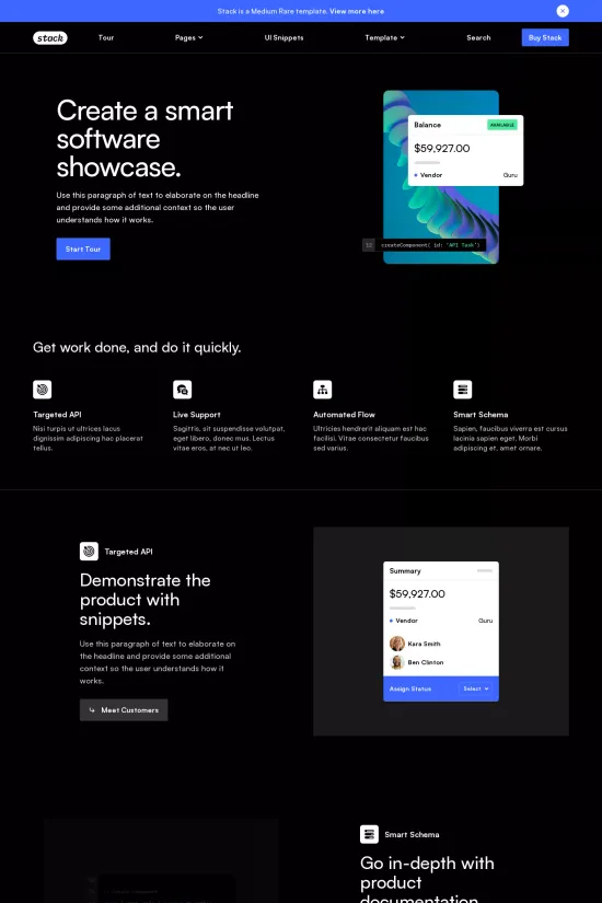 Technology SaaS Modern Dark Webflow Website Template
