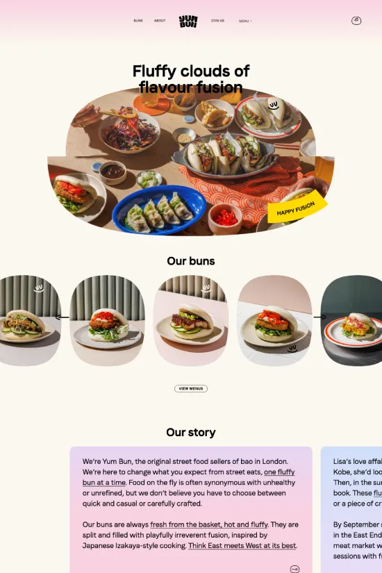 Modern Food & Beverage Webflow Site Example