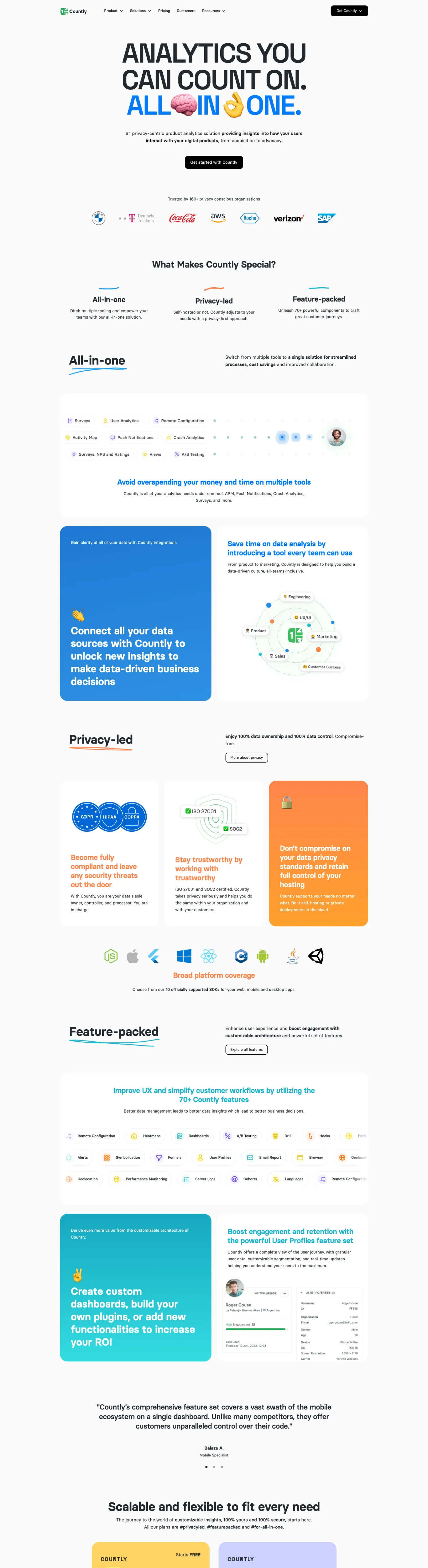  Analytics Modern Vibrant Webflow Site Example