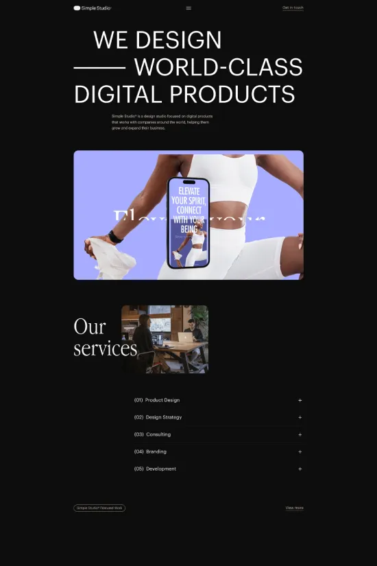Minimalistic Black Sans-serif Design Webflow website example