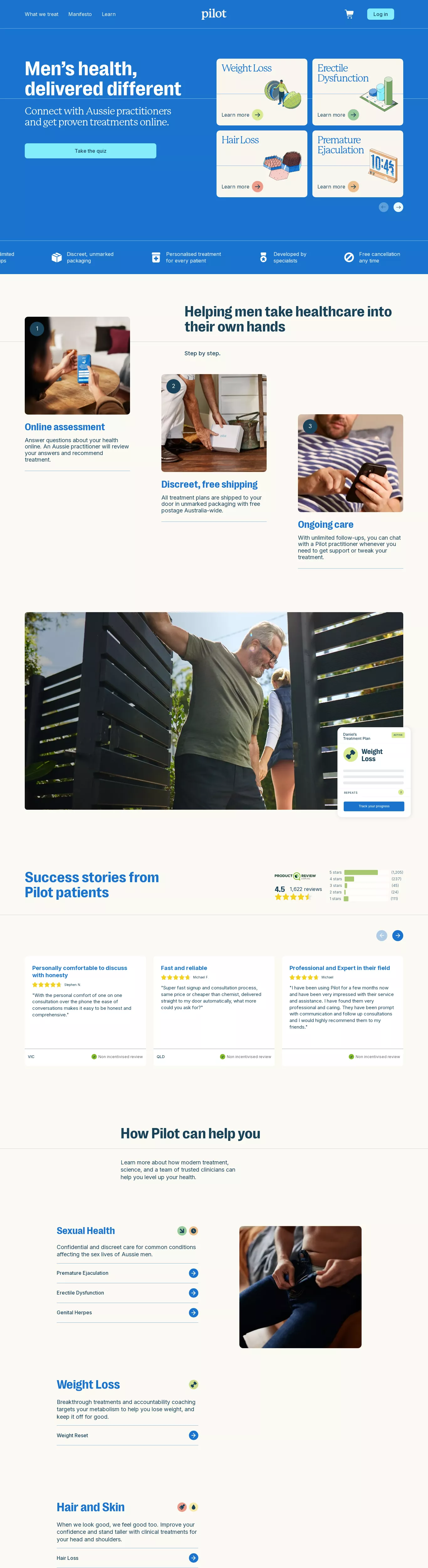 Clean Blue Healthcare Webflow website example