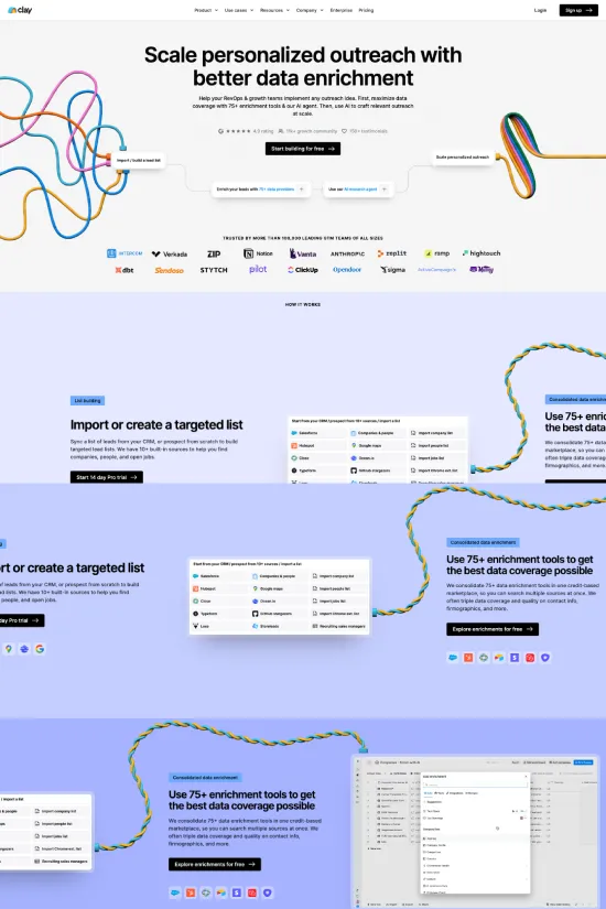 Modern Colorful Sans-serif Data Services Webflow website example