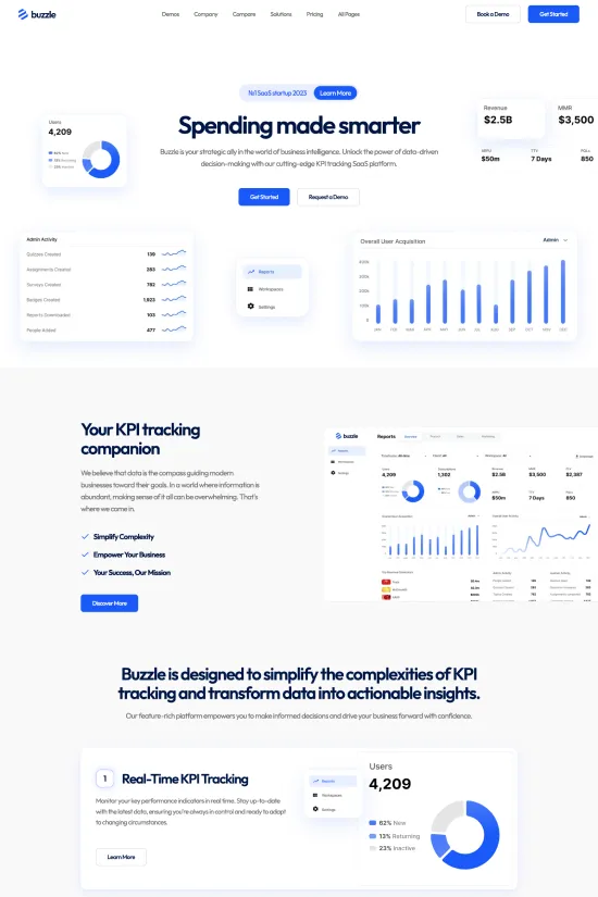 Professional Corporate Blue Modern Webflow website template