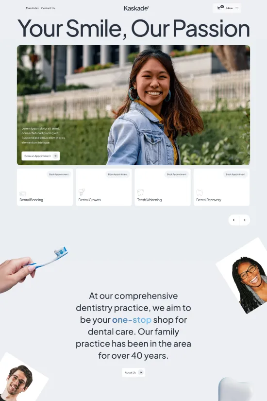 Healthcare Dental Clean Webflow Website Template