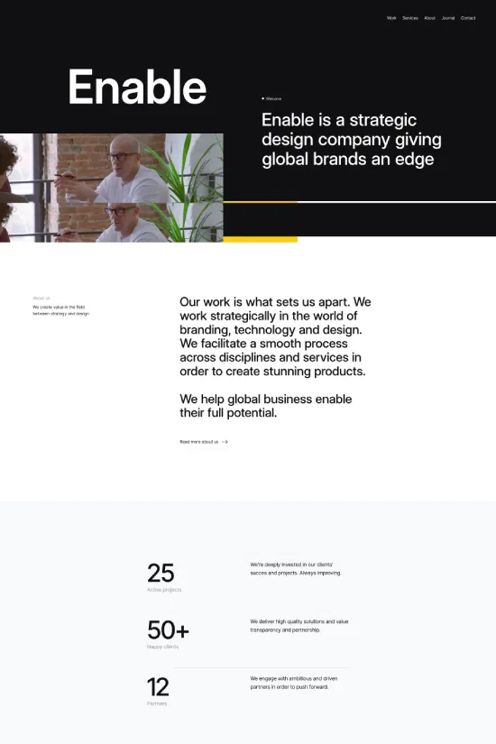 Tech Startups Minimalist Black Webflow Website Template