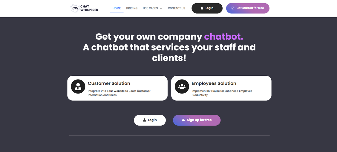 Revolutionize customer interactions with Chat Whisperer: a no-code chatbot builder powered by GPT models. Enhance customer support, lead generation, and brand consistency on your Webflow app effortlessly. Opt for advanced features and global reach with Chat Whisperer.