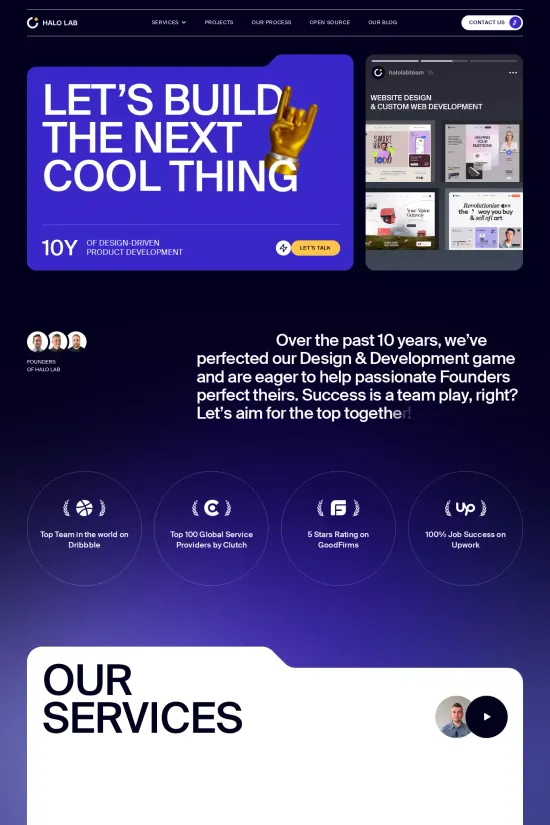 Bold Modern Design Studio Webflow Website Example
