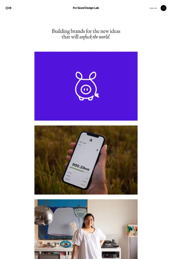 Minimalistic Design Webflow website example