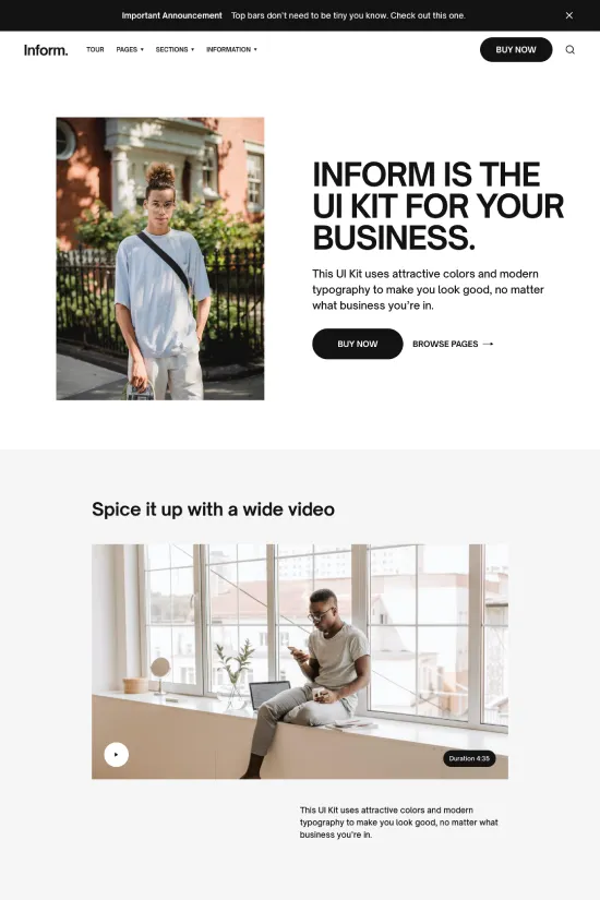 Elegant Inform Webflow website template