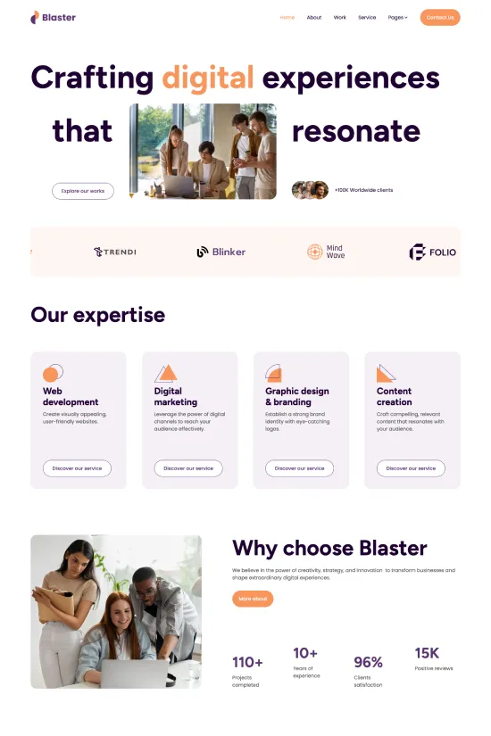 Digital Professionals Services Turquoise Modern Webflow Website Template