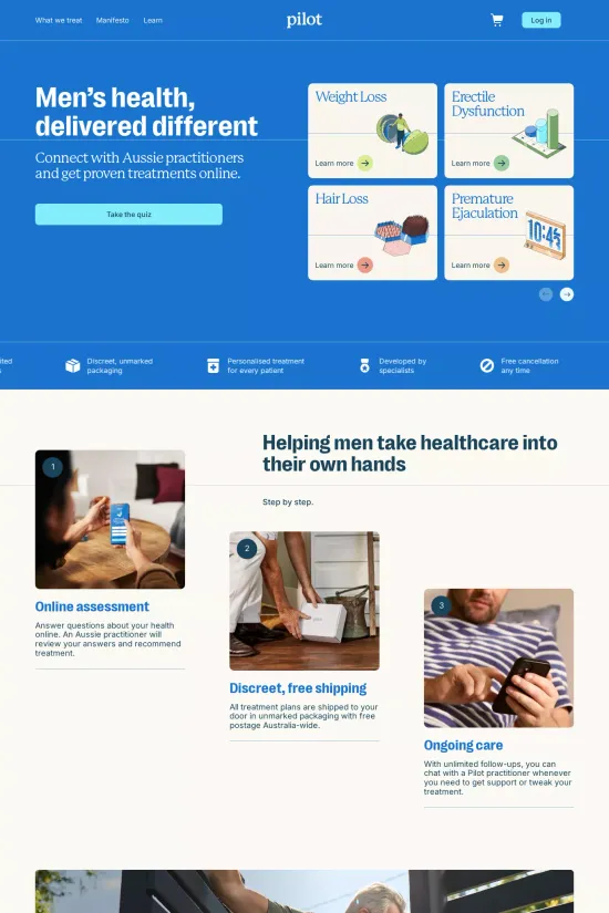 Clean Blue Healthcare Webflow website example