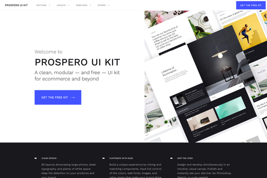 Prospero UI Kit Webflow cloneable