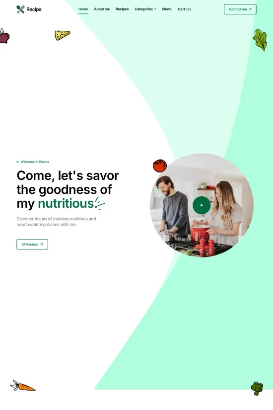 Health & Wellness Green Clean Webflow Website Template