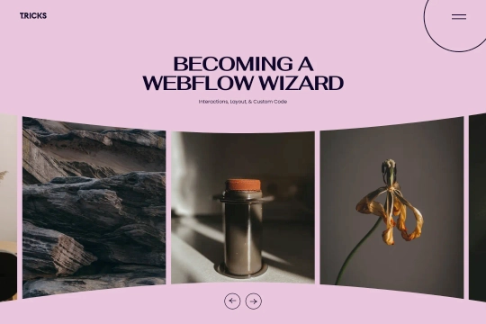 3D Slider Gallery Splide.js Webflow cloneable