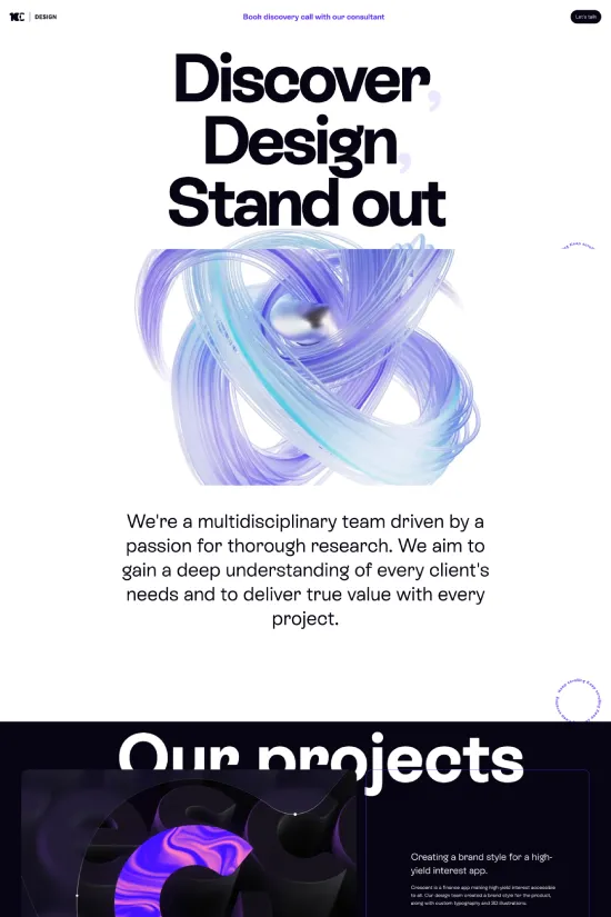 Modern Purple Sans-serif Design Webflow website example