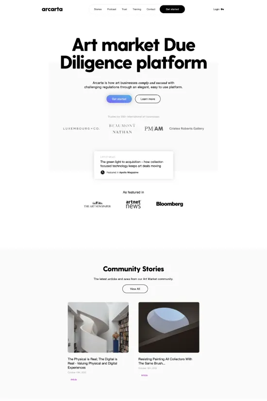 Modern Black Sans-serif Art Webflow website example