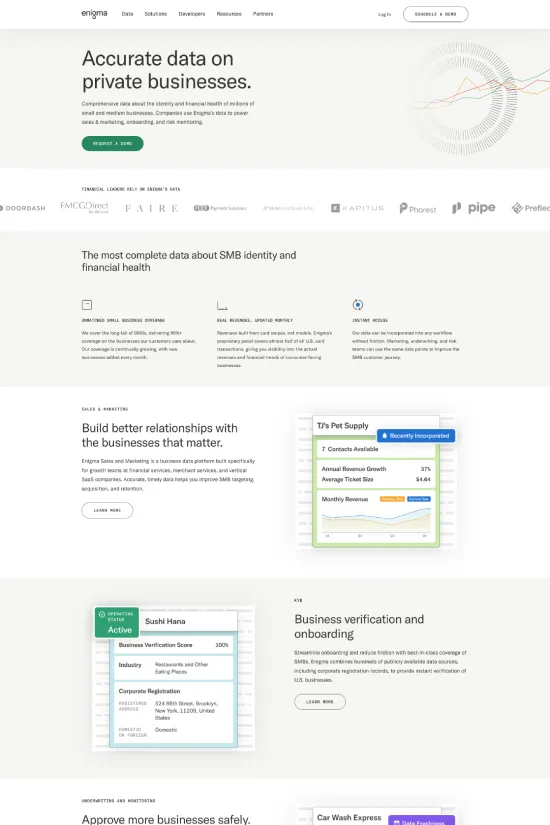 Data-driven Business Webflow Inspiration