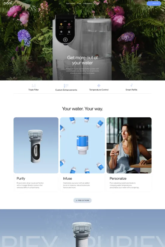 Modern Home Appliances Webflow website example